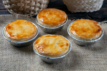Empada Brazilian snack. pie with chicken