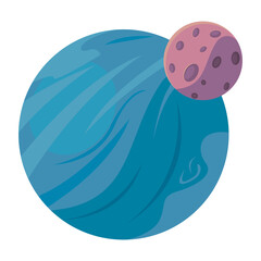 planet and moon