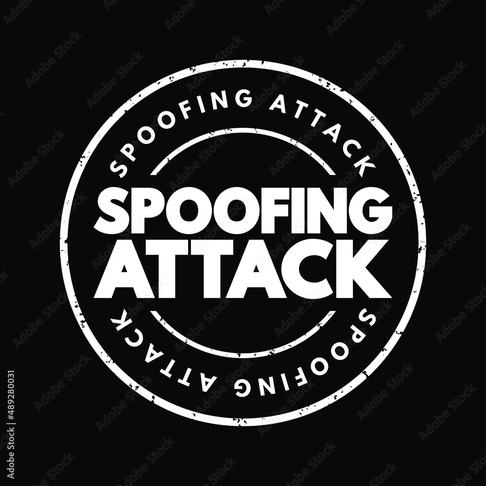 Poster spoofing attack - situation in which a person or program successfully identifies as another by falsi