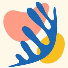 Hand drawing, doodle. Abstract modern trendy vector illustration. All elements are isolated. Flat design, cartoon, vector illustration. Template for printing on paper, fabric.