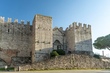 Fotobehang Emperor's Castle built for King of Sicily Frederick II in the 13th century in Prato city center, Tuscany region, Italy © AlexMastro