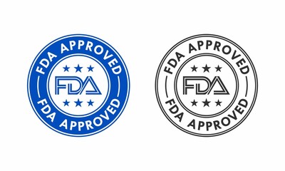 FDA approved logo template illustration