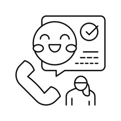 on-call babysitter line icon vector illustration