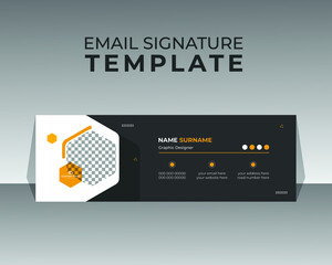  Personal Minimalist Email Signature Template Design or Personal Email Footer and Social Media Cover