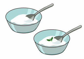 ヨーグルト　銀のスプーン