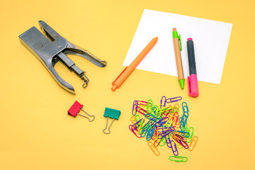 Metal stapler and other stationery office supply