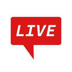 Live stream callout. Live streaming buttons. Live TV and social media streaming. Vectors.