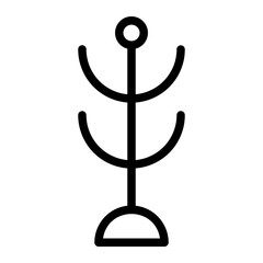 coat stand line icon