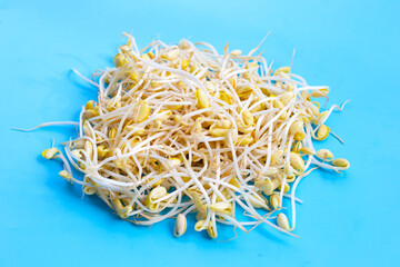 Fresh soybean sprouts for cooking.