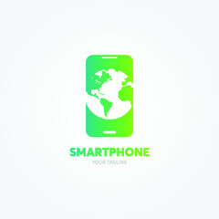smartphone icon, Mobile phone logo vector illustration