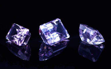 Stones that hold enormous value. Studio shot of beautiful gemstones.