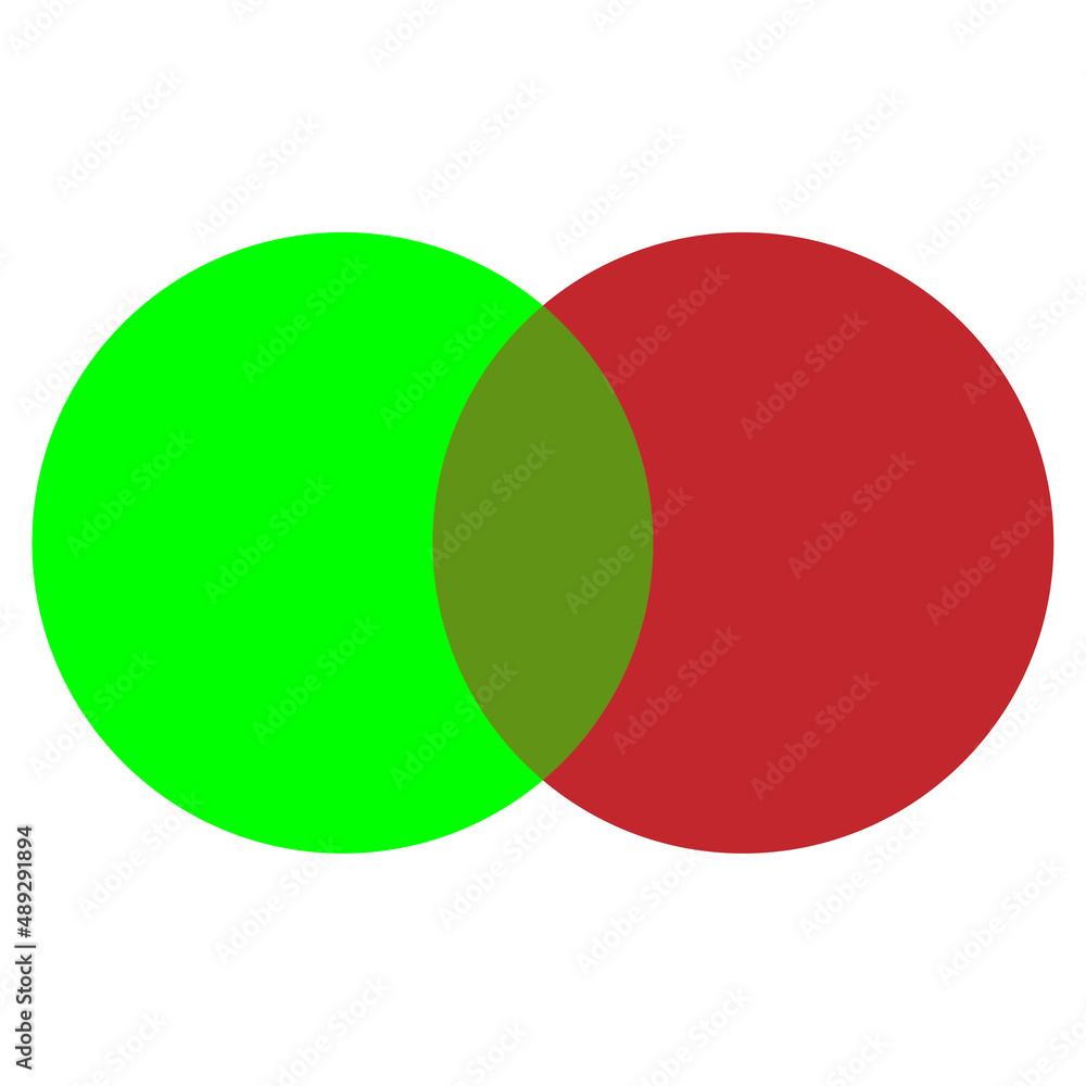 Poster intersecting circles in flat style. business circle. geometric element. round logo. vector illustrat