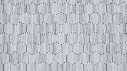 Italian marmo floor tiles design with hexagon pattern
