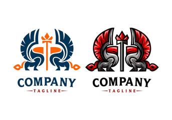 Logo Winged Lion Vector Illustration Template Good for Any Industry