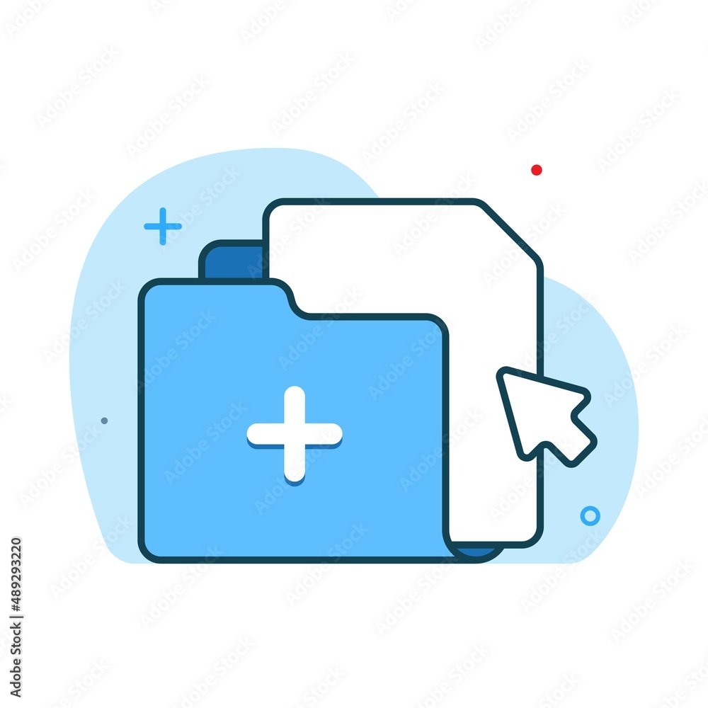 Poster drag and drop add new file concept illustration flat design vector eps10. modern graphic element for