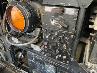 Old airplane navigation equipment 