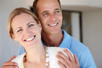 There is no life without love. Intimate shot of an attractive couple bonding at home.