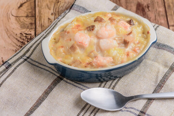 海老と茸のドリア