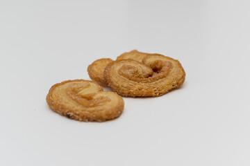 bakery product called traditional puff pastry palmerita from cordoba argentine