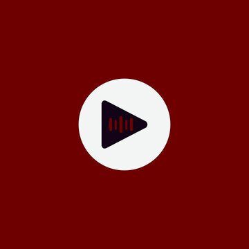Vibe play logo music design concept. Music vibe logo template vector 