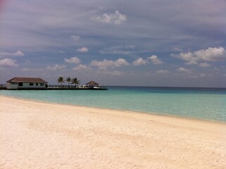 Obraz premium Maldives sand beach 몰디브 해변