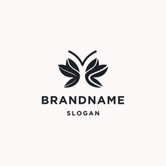 Butterfly logo icon design template 