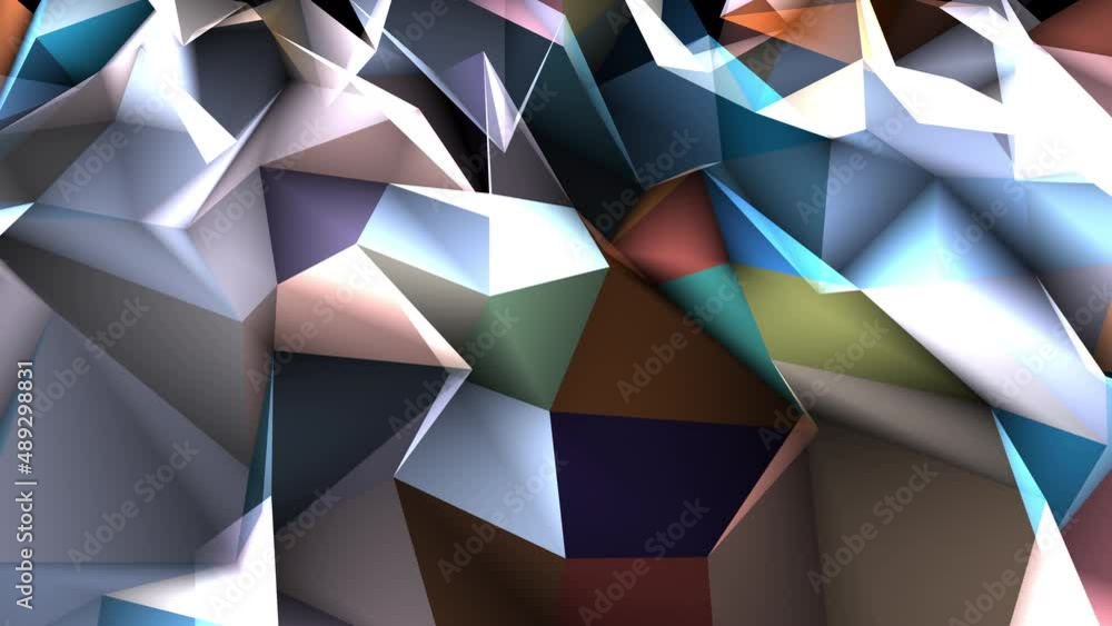 Poster abstract glow 3d multicolored connection structure moving geometry web technology, business, future 