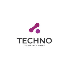 Abstract technology logo icon vector template.