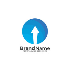 Vector abstract arrows icon. Modern design elements isolated on white. Simple logo elements