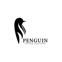 Penguin Logo Design. Penguin Logo Template. Modern Design. Flat Logo. Vector Illustration
