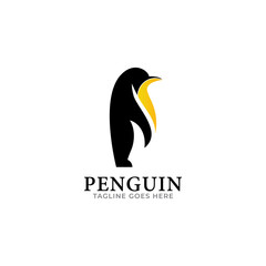 Penguin Logo Design. Penguin Logo Template. Modern Design. Flat Logo. Vector Illustration