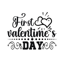 Valentine T-shirt Design Vector. Good for Clothes, Greeting Card, Poster, and Mug Design. Printable Vector Illustration, EPS 10.