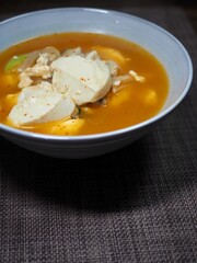 한국 전통음식 순두부 찌개