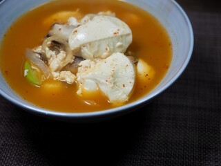 한국 전통음식 순두부 찌개