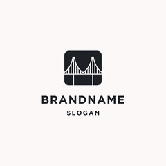 Bridge logo icon design template 