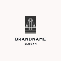 Bridge logo icon design template 