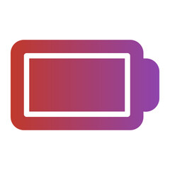 Fototapeta premium smartphone charger gradient icon