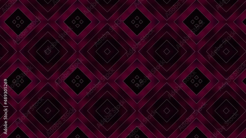 Poster dark red and black shaded shapes in retro geometric pattern. simple motion graphic seamless loop ani