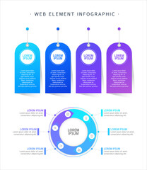 Business Web Element Infographic collection
