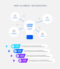 Business Web Element Infographic collection

