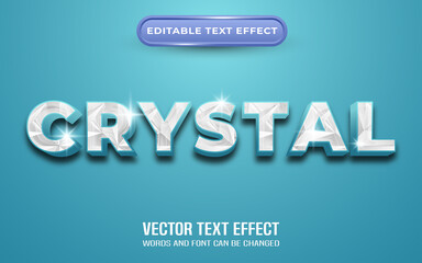 Crystal editable text effect
