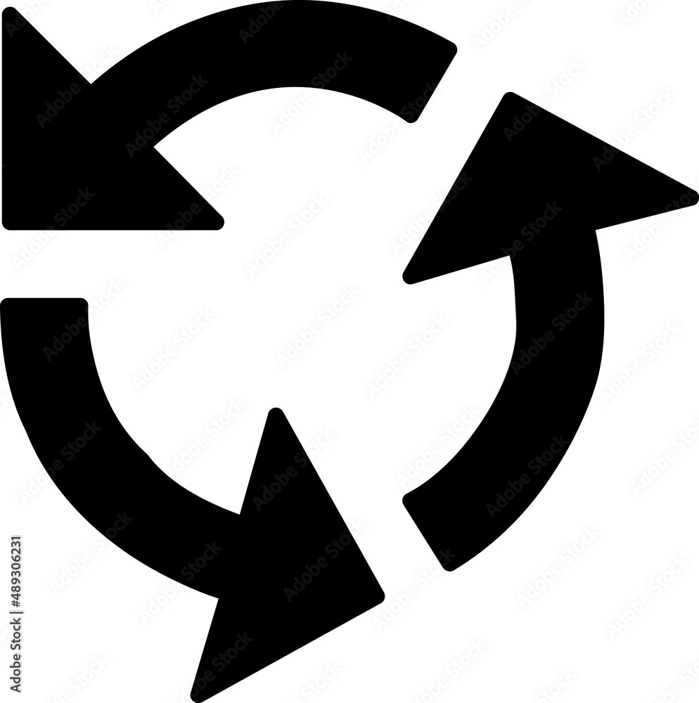 Poster rotate arrow icon vector illustration on white background..eps