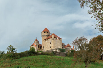 Fototapeta na wymiar The Chateau de Montrottier near Annecy, France