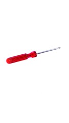 red screwdriver isolated on white