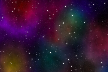 Fantasy nebula in the galaxy