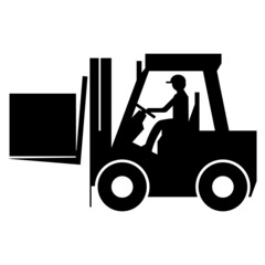 Forklift truck sign,Hazard warning forklift