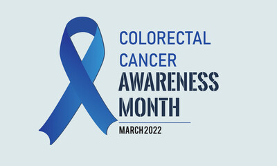 March colorectal cancer awareness month, colorectal 2022 , ribbon cancer 