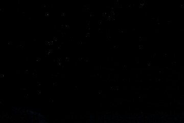 starry winter dark night sky with lots of stars and constellations