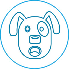 Dog Icon animal sign symbol design