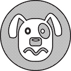 Dog Icon animal sign symbol design